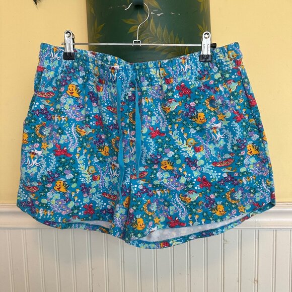 Disney Vera Bradley Pants - Disney Vera Bradley Little Mermaid Print Shorts M/M Cotton Blend